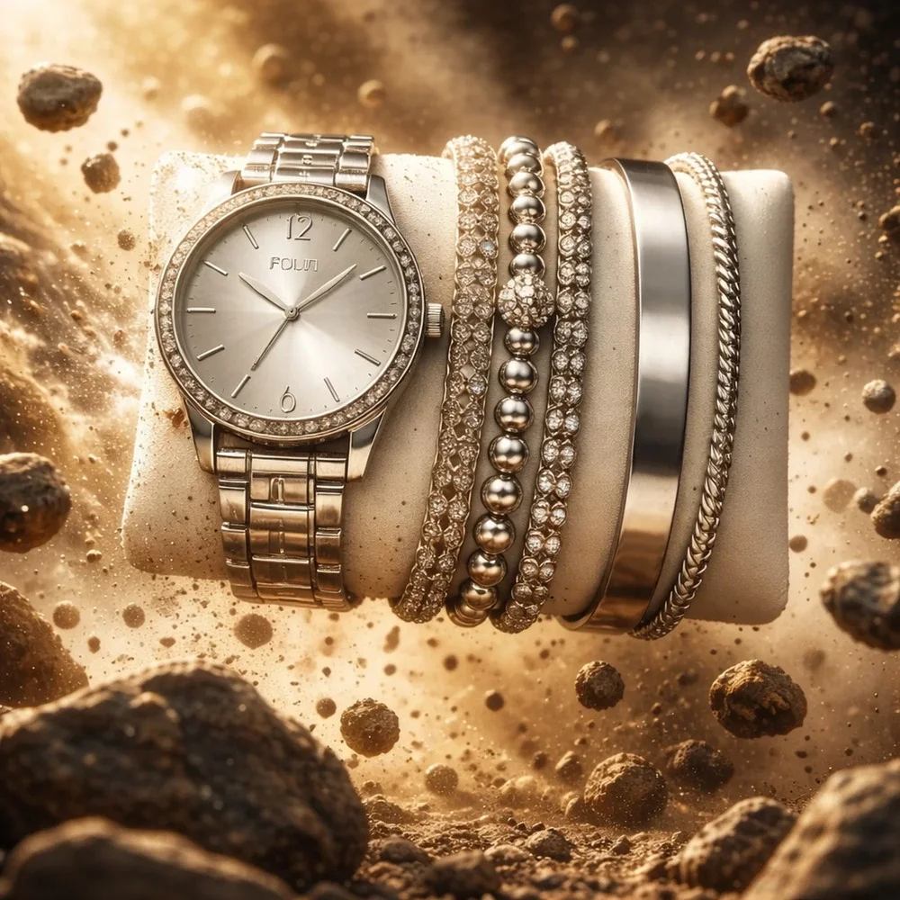 Folio Watch & Bracelet Set
